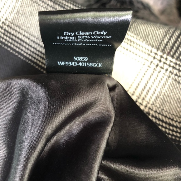 RtA Nikki Black Oversized Plaid Jacket Small - Picture 4 of 4